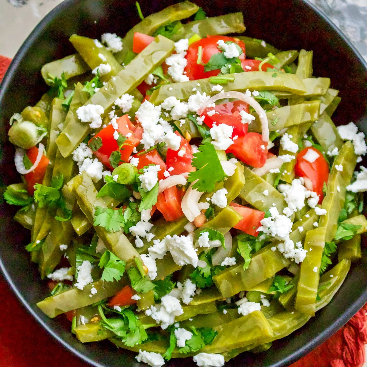 Authentic Mexican Cactus Leaves Salad Ensalada De Nopales1