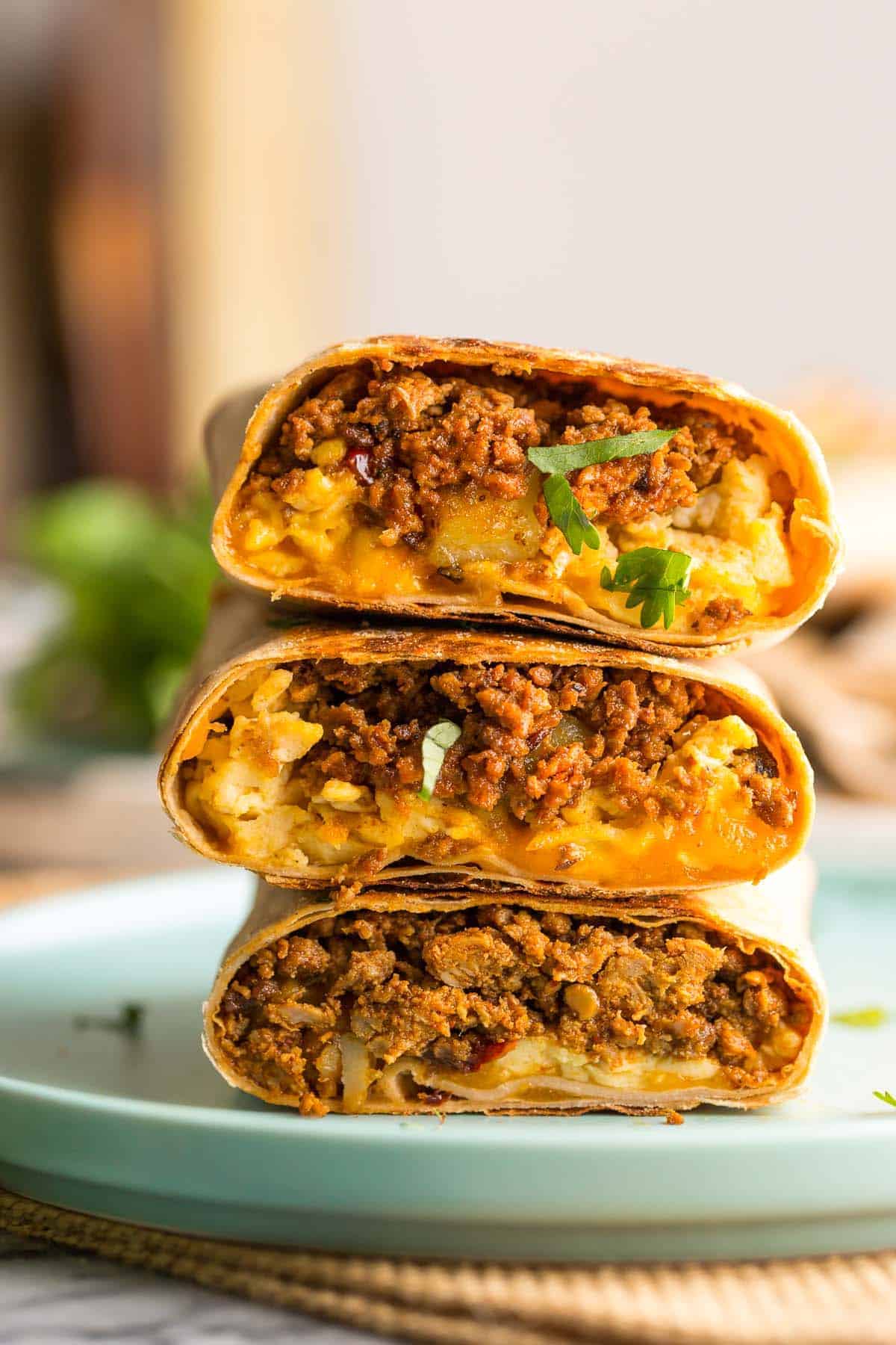 turkey chorizo burrito